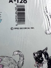 Vintage Decorcal Handpainted Cats Dogs Multi-Color Diary Sticker Decal Lot 4