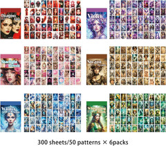 300 Pcs Washi Stickers – Vintage Aesthetic Journaling Stickers for Scrapbooking
