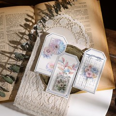 25 pcs Spring Bouquet Translucent Vellum Matte Surface Paper Sticker Scrapbook