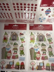 Mixed Lot Of 5 Christmas stickers Trim A Home Gem Decal & Unbranded Elf