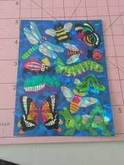Vintage Sandylion Stickers Prism Bugs Insects Grasshopper Bee Butterfly Sheet