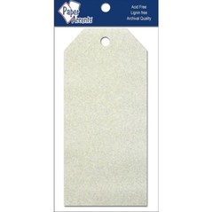 Paper Accents GLITZ CHAMPAGNE 10 Piece XXS Craft Tags 2.5″ X 5.25″ Scrapbooking