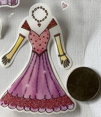FAIRYTALE PRINCESS Vellum Sticker(13pc)Creative Touch•Castle•Dress•Going To Ball