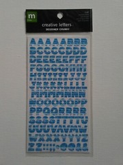 Making Memories Acid/Lignin Free Creative Letter Number Stickers Designer Chunky