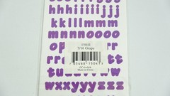 Colorbok Memory Craft 7/16″ Grape 15041 Scrapbook Letter Number Stickers