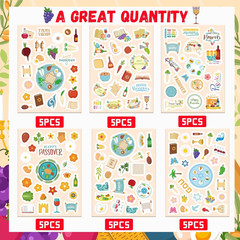 Passover Stickers for Kids 720PCS Labels for Envelopes, Cards, and Decorations