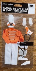 Jolees Prep Rally Orange DRILL TEAM Music Whistle Megaphone DANCE Marching Band