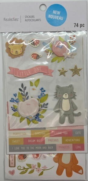 Baby Girl | Dimensional Scrapbook Stickers | Recollections