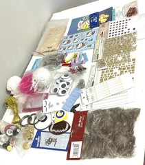 Huge Lot Craft Supplies Sewing Supplies Hair Accessory Making Scrapbook