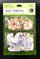 K & Company Mixed Lot of 5 Christmas Embellishments, Paper, & Borders NEW 2012