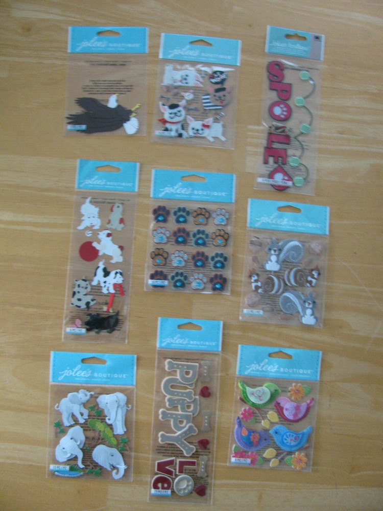 Jolee’s Boutique Stickers U PICK Animals, Birds and Pets NOS