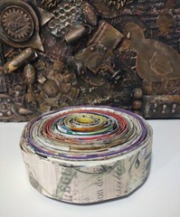 ribbon paper roll scrap booking old fashion Glue Books all crafts