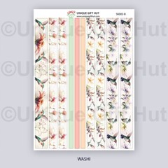 Planner Sticker Kit Watercolor HummingBird Sticker for standard weekly planner