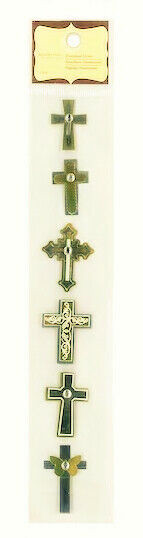 Cross Crosses Christian Catholic Celtic Church Gold Recollections Stickers