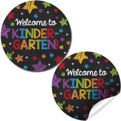 Back to School Stickers for Kids Chalkboard Welcome to Kindergarten 40 Pack