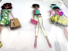 The Paper Studio Women Fashion Acetate 3D Stickers Glamour Scrapbook Embellishs