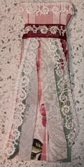 Lot Of 3 Handmade Dresses For Junk Journals scrapbooks shadow boxes Ornaments
