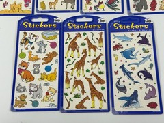 11 Animals & Ocean Life Sticker Sheets Mello Smello Sharks Kittens Puppies NOS