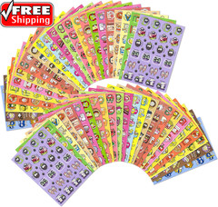 Scratch and Sniff Stickers, 1152 Pieces Fruits and Foods Snacks Smelly Stickers,