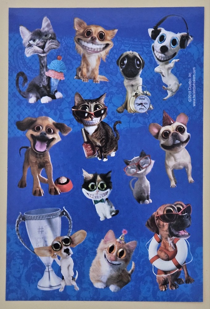 Cats And Dogs Sticker sheet