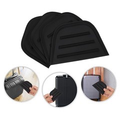 4Pcs Home Use Luggage Corner Trim Black Lightweight Suitcase Edge Covers