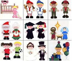 Stick Kids – scrapbooking dolls die cuts – 67 CHOICES – cards, paper projects