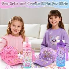 Gifts for Girls 4 5 6 7 8 9 10 Year Old, Decorate Your Own Water Bottle and B…