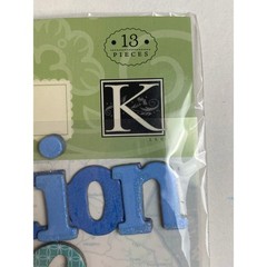 K&C Company Happy Trails Adhesive Chipboard Beach Vacation Sticker Set