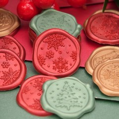 Christmas Series Wax Seal Stickers Envelopes Seal stickers for Christmas Decor