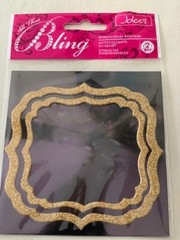 EK Success Jolee’s Boutique Stickers GOLD ORNATE BLINK BORDERS 2 SIZES