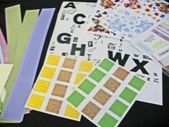 Lot Shell & Dusty Rose Photo Mounting Paper, ABC Stickers Plus