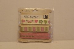 K & Company Brenda Walton Scrapbooking Ribbon da da da Spring Pastels