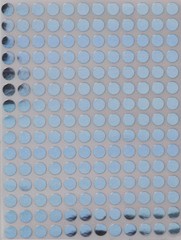 METALIC SILVER Color Coding Dot Sticker Sizes 8MM-50MM (1/4″ – 2 «) 25 Sheets
