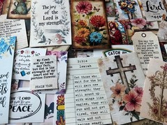 #773 – SMALL FAITH & FLORAL Junk Journal Scrapbooking Kit – 15 Pieces SHIPS FREE