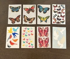Vintage Mrs. Grossman’s & Gifted Sticker lot “Butterflies & Birds”