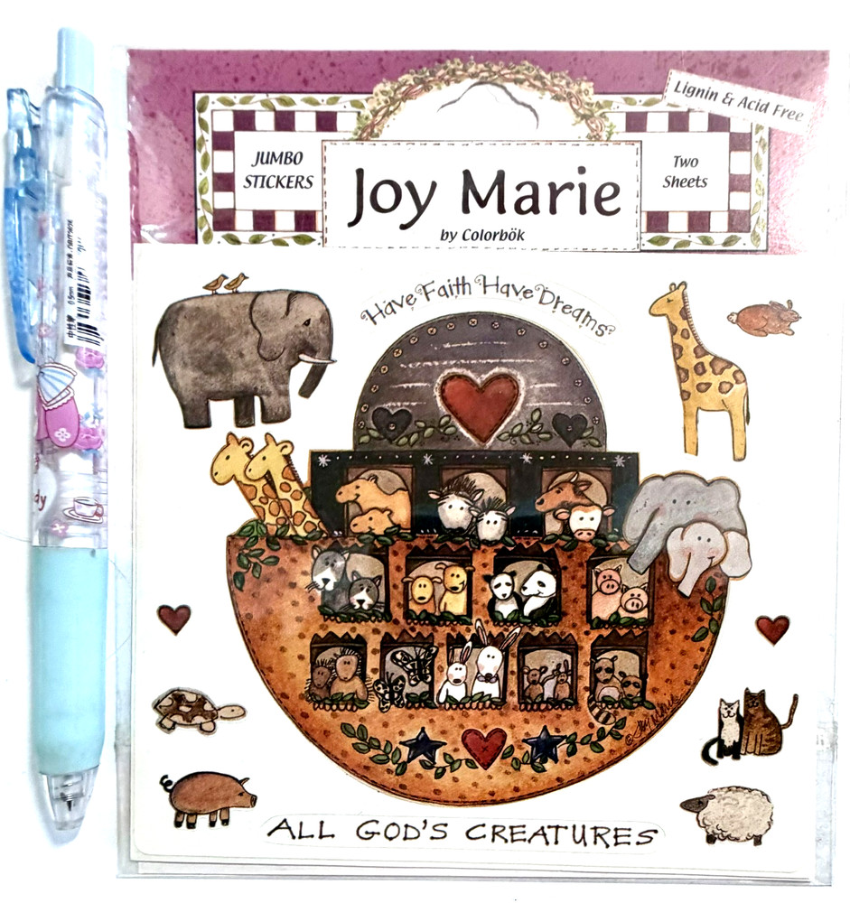 Noah’s Ark Stickers Scrapbooking Card Journal Planner Joy Marie