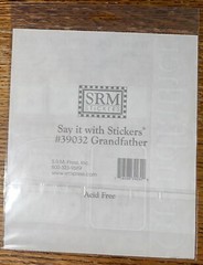 Lot Of 6 SRM Grandfather Grandmother Father Mother Brother Loving Memory Sticker
