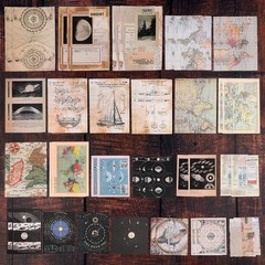Draupnir 200Pcs Vintage Junk Journal Supplies,Scrapbook Supplies Scrapbooking