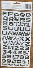 AMERICAN CRAFT THICKERS Meadow Glossy Chipboard Alphabet Alpha LETTERS NUMBERS