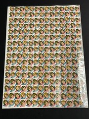 x2 FULL SHEETS Vintage PZB Die Cut Paper Scraps Small Angel Heads # 1132 Germany