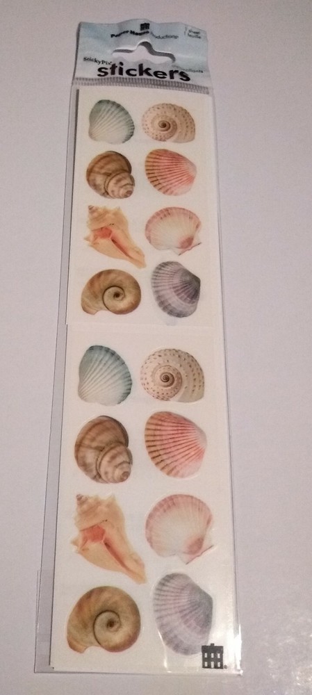 Scrapbooking Crafts Stickers Paper House Slim Sea Shells Repeats Seashell