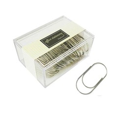 Silver Jumbo Paper Clips, 50pcs 50mm/2″ Large Wide Paper Clips Non Skid Smoot…
