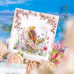 120pcs Vintage Floral Corner Stickers – Aesthetic Scrapbooking Supplies