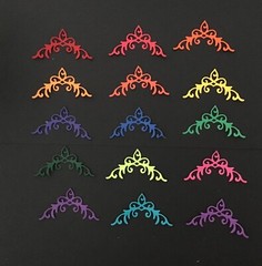 Page Corners Photo Corners Fancy Flourish Filagree Corner Die Cuts 12 pcs 1-3/8”