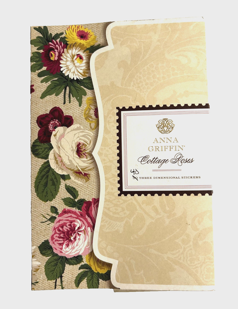 Anna Griffin Cottage Roses 40 3-D Stickers