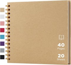 8×8 DIY Scrapbook Album Yellow Hardcover 40 Page Memory Photo Book Wedding Gift
