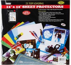 Pioneer 12×12 Sheet Protectors for Scrapbooks, 25 Pack, Acid Free Refill Pages