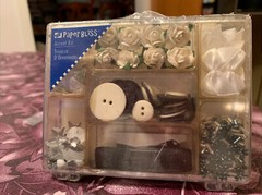 Paper Bliss Accent Kit SCRAPBOOKING Black & White Accents Showers Weddings New