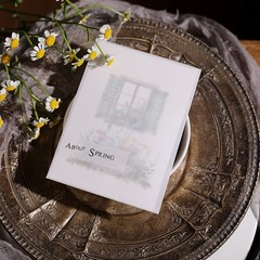 25 pcs Spring Bouquet Translucent Vellum Matte Surface Paper Sticker Scrapbook