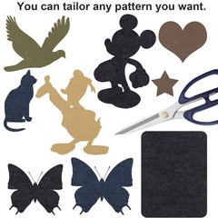 30 PCS Iron-On Denim Patches for Clothing & Jeans Repair – 5 Colors, 4.9×3.7″
